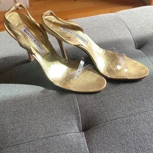 Manolo Blahnik heels.